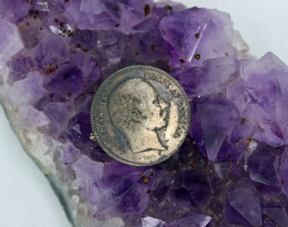 1875 CS Denmark Krone Brooch
